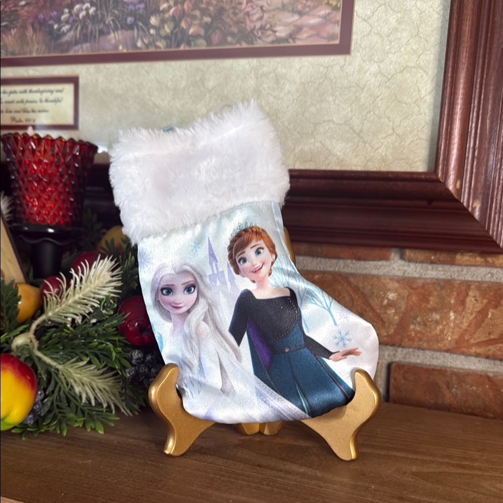 Frozen Character Christmas Satin Mini Stocking New